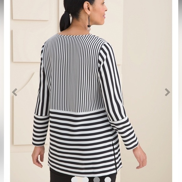 NEW CHICO’S STRIPED TUNIC - SOLD OUT - Picture 2 of 9